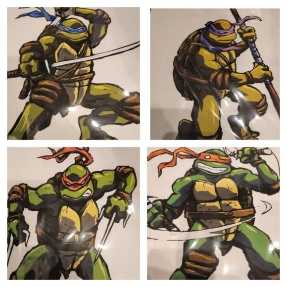 4 TMNT Prints Teenage Mutant Ninja Turtles by HugoHugo - Picture 1 of 9